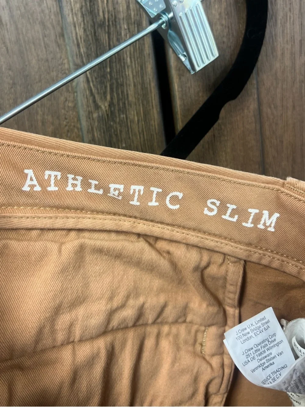 Madewell Penn Athletic Slim Soft & Stretchy Chino Pants Castle Brown Size 31x32